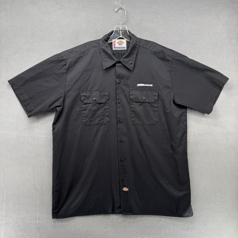 Dickies Black Short Sleeve Work Shirt Men's X-Large Speed by Spectre Graphic